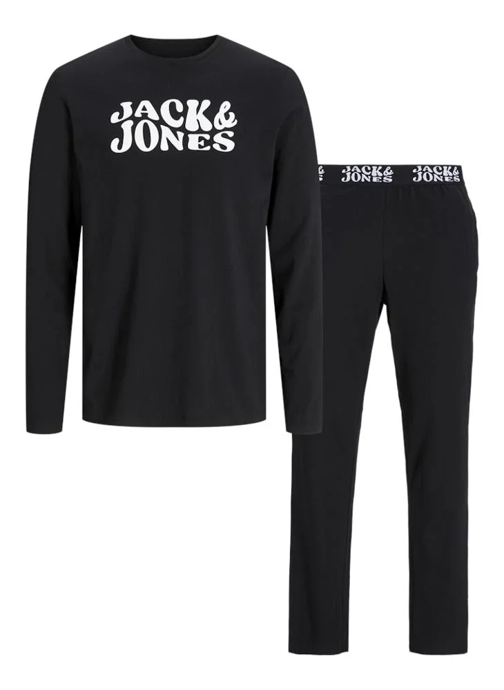 Jack & Jones Junior Kids Logo Print T-Shirt & Pants Set