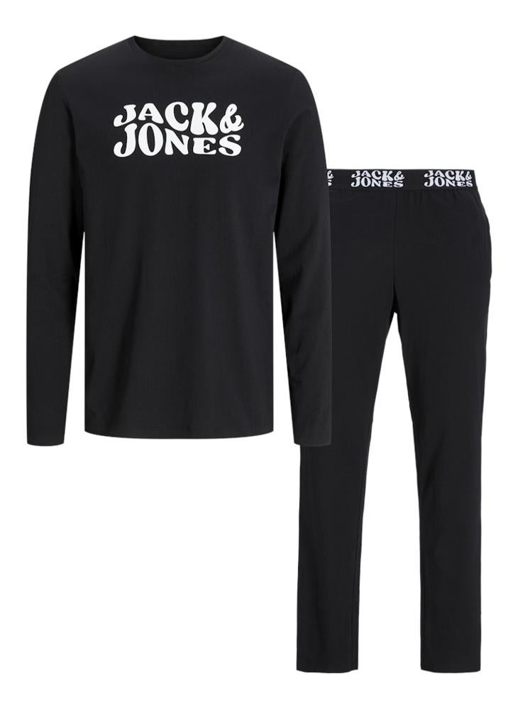 Jack & Jones Junior - Kids Logo Print T-Shirt & Pants Set - Image 1
