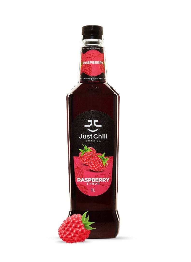 Just Chill Drinks Co. - Raspberry Fruit Syrup 1 Litre - Image 1