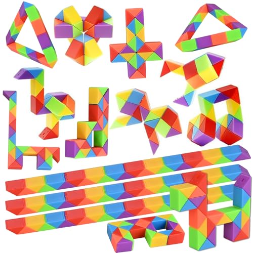 GOLDGE 24 Pack Mini Cube Puzzle Fidget Toys - Bulk Party Favors & Goodie Bag Stuffers for Kids, Travel Toys for Ages 4-8, Treasure Box Toys for Classroom, Birthday & Back to School Gifts - Image 1