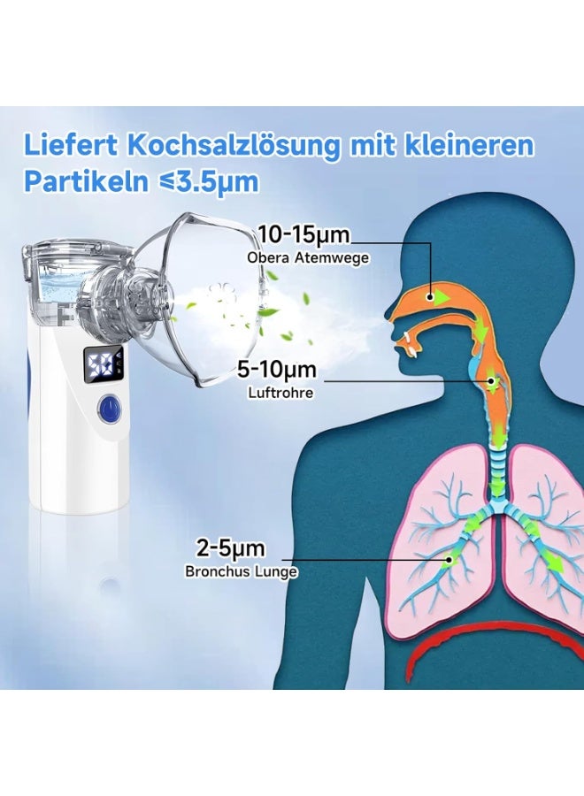 جهاز استنشاق منزلي ومحمول USB – بخاخ للأطفال والكبار – سهل الاستخدام في البيت والسفر - Image 2