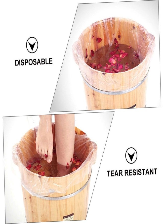 EXCEART 140pcs Foot Basin Liners Plastic Liners for Ionic Foot Tub Basin Bath s Pedicure Spa Accessories - Image 5