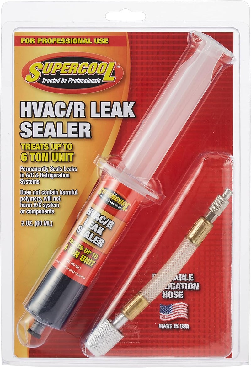 TSI Supercool 28399 HVAC Leak Stop Syringe with Application Hose, 2 fl. oz. (60 mL) - Image 1
