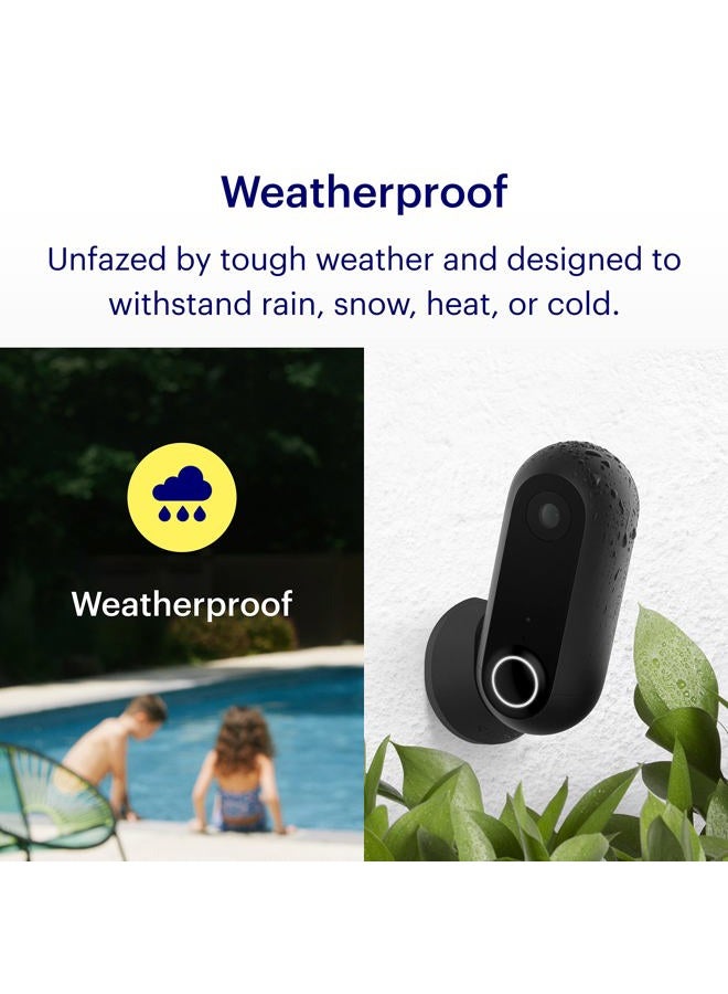 Canary Flex Outdoor Indoor Home Security Camera with Premium Service 1 YR FREE Incl. Weatherproof, Wire free or Plugged in, 2 Way Talk, 30 Day Video History, Alexa, Google, Baby Monitor, WiFi, Black - Image 3