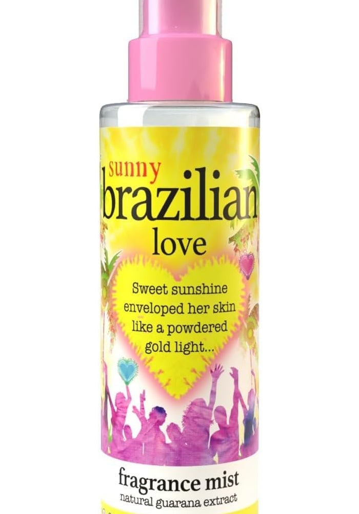Treaclemoon Brazilian Love Fragrance Mist - Tropical Body Spray with Coconut, Red Fruits, Musk & Natural Guarana Extract - 150ml