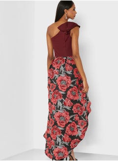 Chi-Chi London One Shoulder Printed Dress  - Image 2
