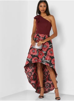 Chi-Chi London One Shoulder Printed Dress  - Image 4