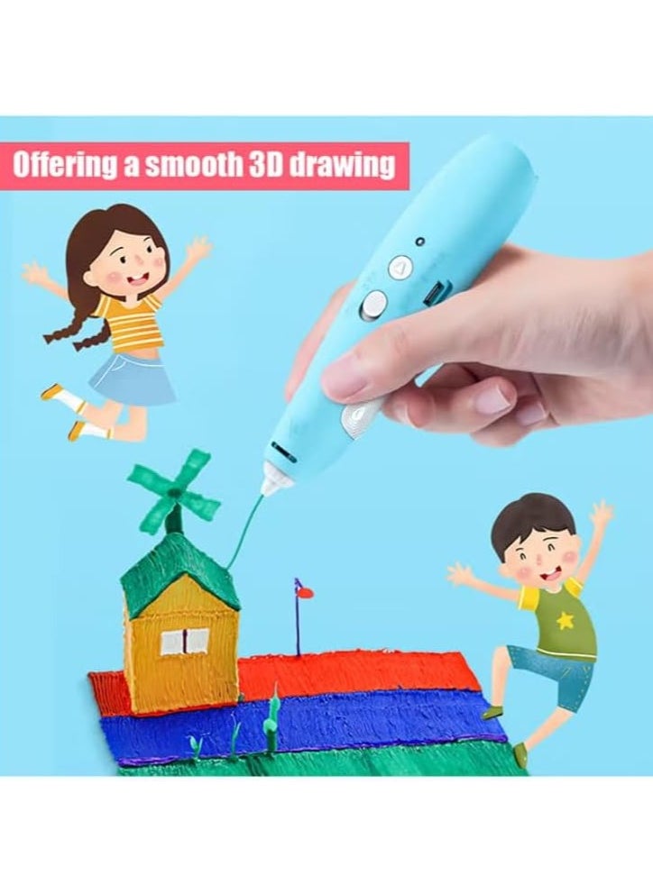 Generic Educational Gift For Kids, 3D Pen Kit ABS & PLA Compatible, Drawing Pen Cool Crafts  Speed Control, Ultrasonic Sealed Nozzle, Ergonomic Design,  - Image 4