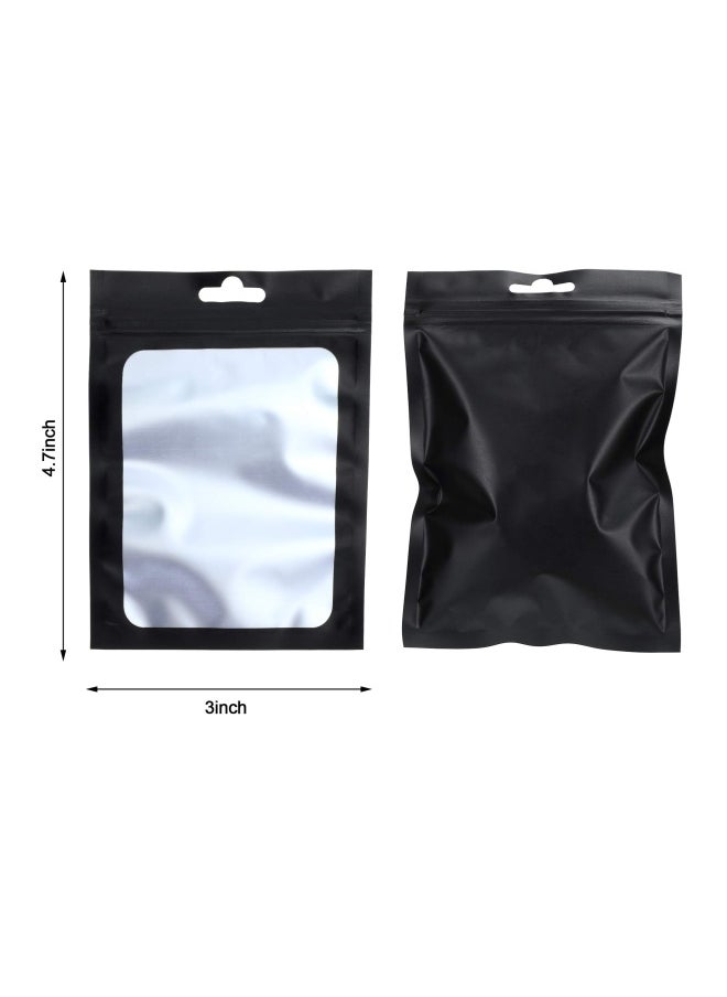 100 Pieces Resealable Polyester Film Bags Odor Proof Bags Food Storage Bags Coffee Beans Candy Packaging Pouch For Food Self Sealing Storage Supplies 3 X 4.7 Inch