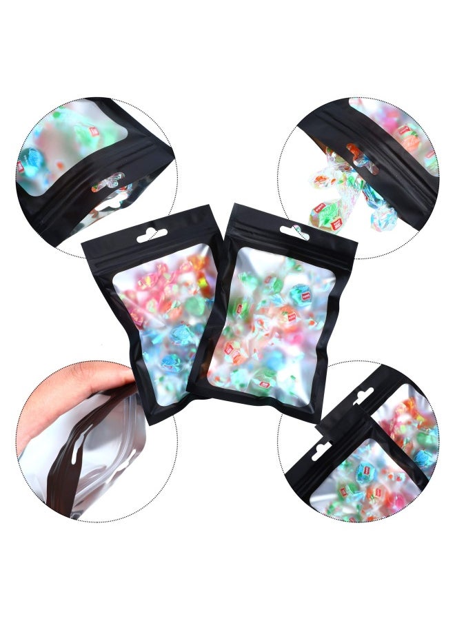 100 Pieces Resealable Polyester Film Bags Odor Proof Bags Food Storage Bags Coffee Beans Candy Packaging Pouch For Food Self Sealing Storage Supplies 3 X 4.7 Inch