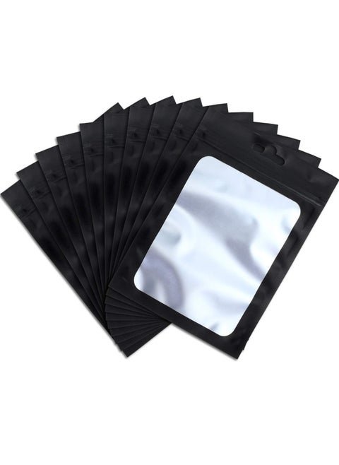 100 Pieces Resealable Polyester Film Bags Odor Proof Bags Food Storage Bags Coffee Beans Candy Packaging Pouch For Food Self Sealing Storage Supplies 3 X 4.7 Inch