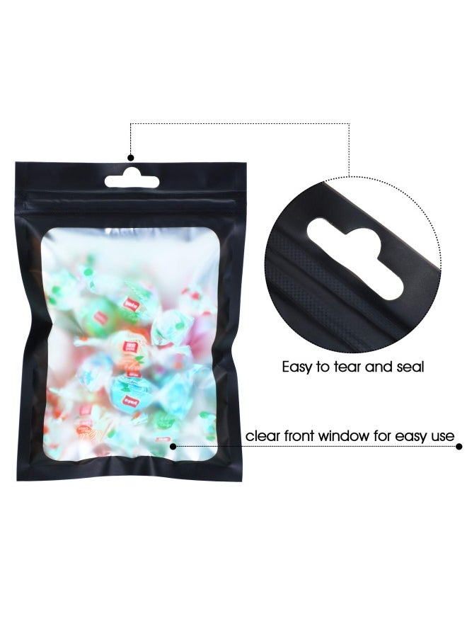 100 Pieces Resealable Polyester Film Bags Odor Proof Bags Food Storage Bags Coffee Beans Candy Packaging Pouch For Food Self Sealing Storage Supplies 3 X 4.7 Inch