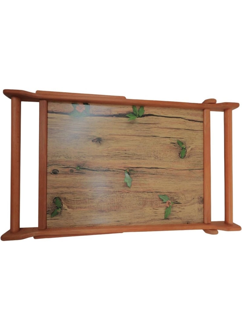 Foldable Wooden Serving Tray for Bed Dining Study Laptop with Legs for Home - Image 3