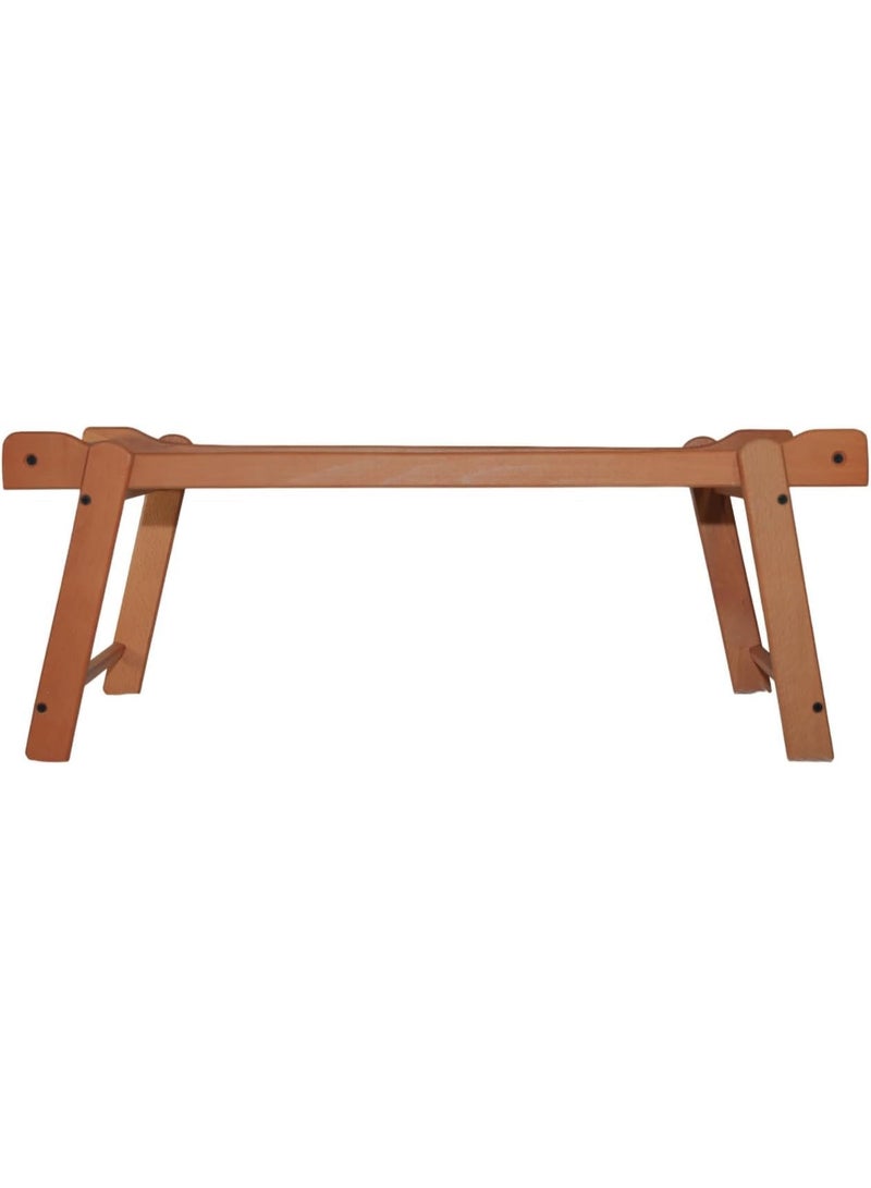 Foldable Wooden Serving Tray for Bed Dining Study Laptop with Legs for Home - Image 4