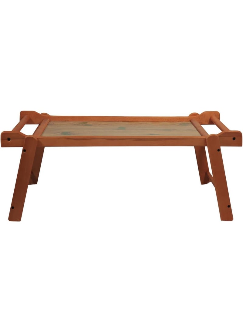 Foldable Wooden Serving Tray for Bed Dining Study Laptop with Legs for Home - Image 5