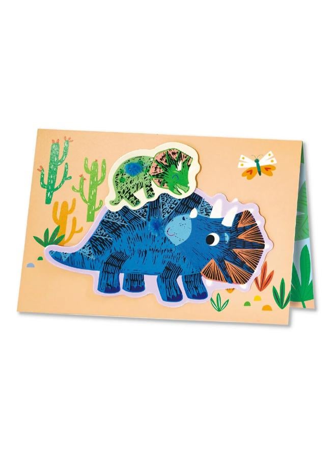 Avenir Scratch Greeting Card Dinos - Image 1