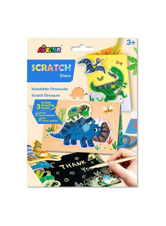 Avenir Scratch Greeting Card Dinos - Image 3