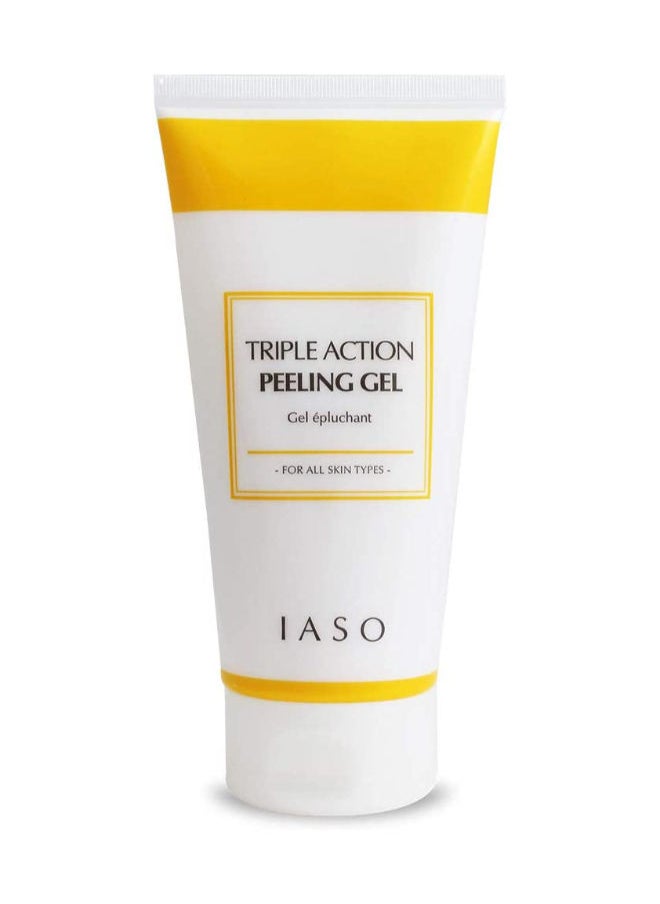 iaso IASO Triple Action Peeling Gel with Yellow Vitamin Capsules For Face, Remove dead skin cells, Remove black heads,  Leaving skin moist, Pore deep cleansing, Made in Korea  - Image 1