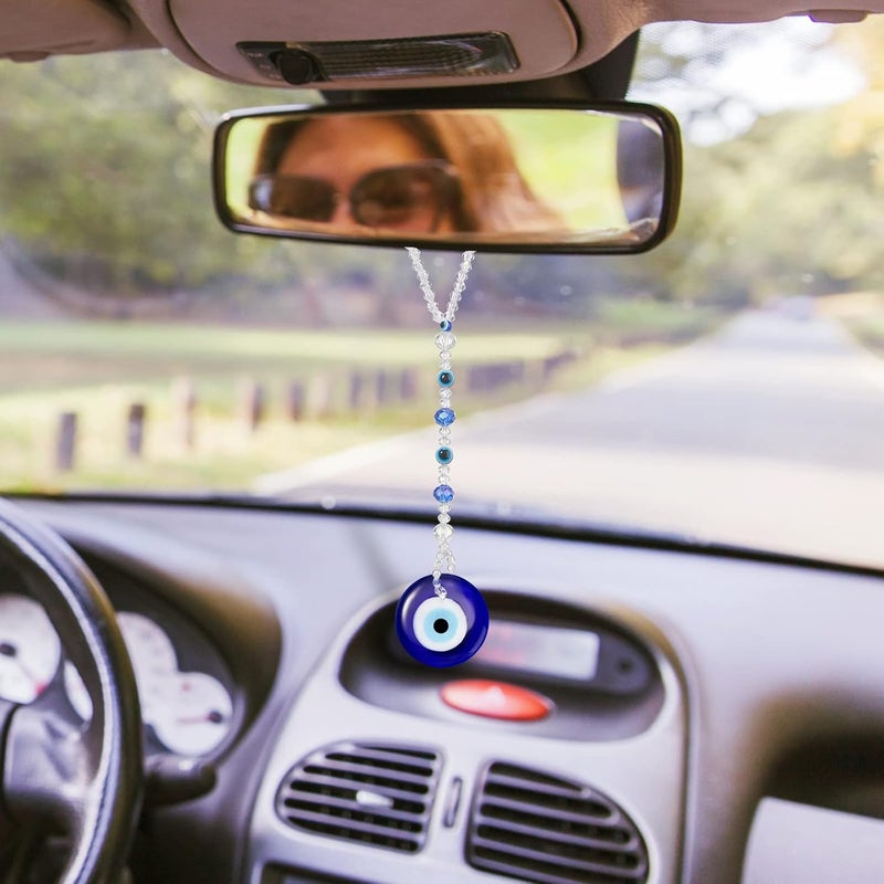 Frienda Evil Eye Car Hanging Ornament - Classic Blue Retro Style - Image 4