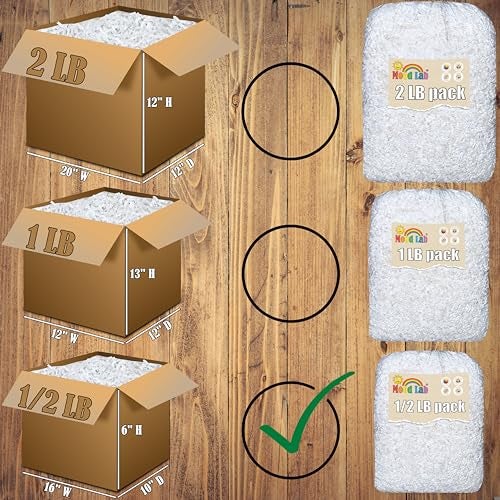Mood Lab Crinkle Cut Paper Shred Filler 12 LB White Shredded Cut Paper for Basket Filling Gift Box Kraft Wrapping Paper - Image 3