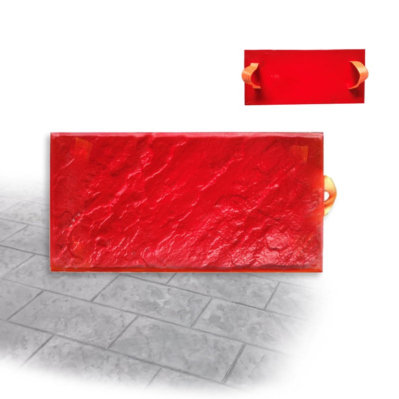 SGHE Concrete Stamps Concrete Molds Rectangular Stone Tile Texture Concrete Texture Mat Same Slate floor Concrete Seamless Stamp Mat Polyurethane Stamps Outdoor Landscaping Stone Forms - Image 1