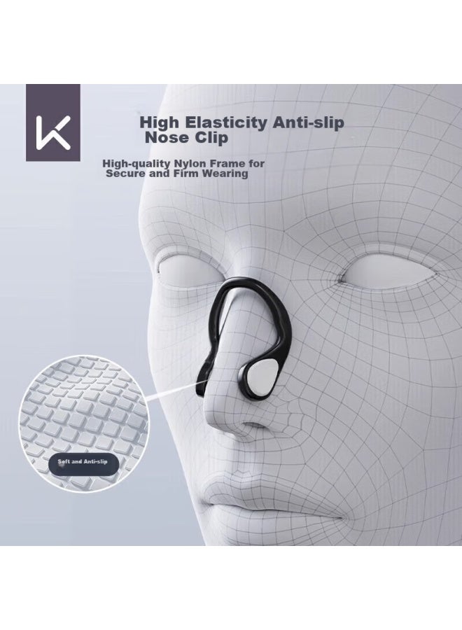 Keep Nose Clip For Swimming, Professional Anti-slip Device For Adults And Children, Anti-choking Nose Plug, Professional Bathing Equipment, Black - Image 4