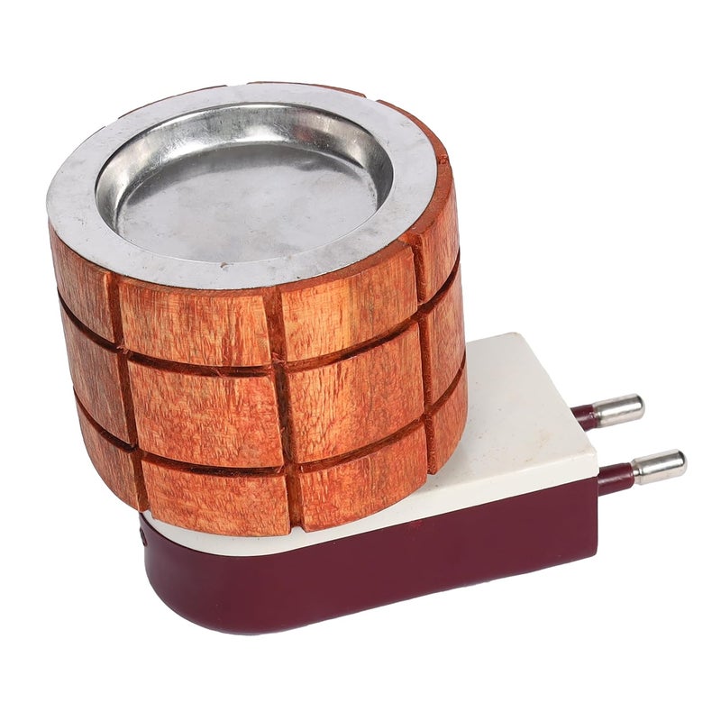 Eabir Wood Camphor Burner for Home Bhimseni Camphor 100 Gm I Kapoor Dani Camphor Diffuser for Home Fragrance Kapoor Dani Bhimseni Camphor 100 Gm Brown - Image 5
