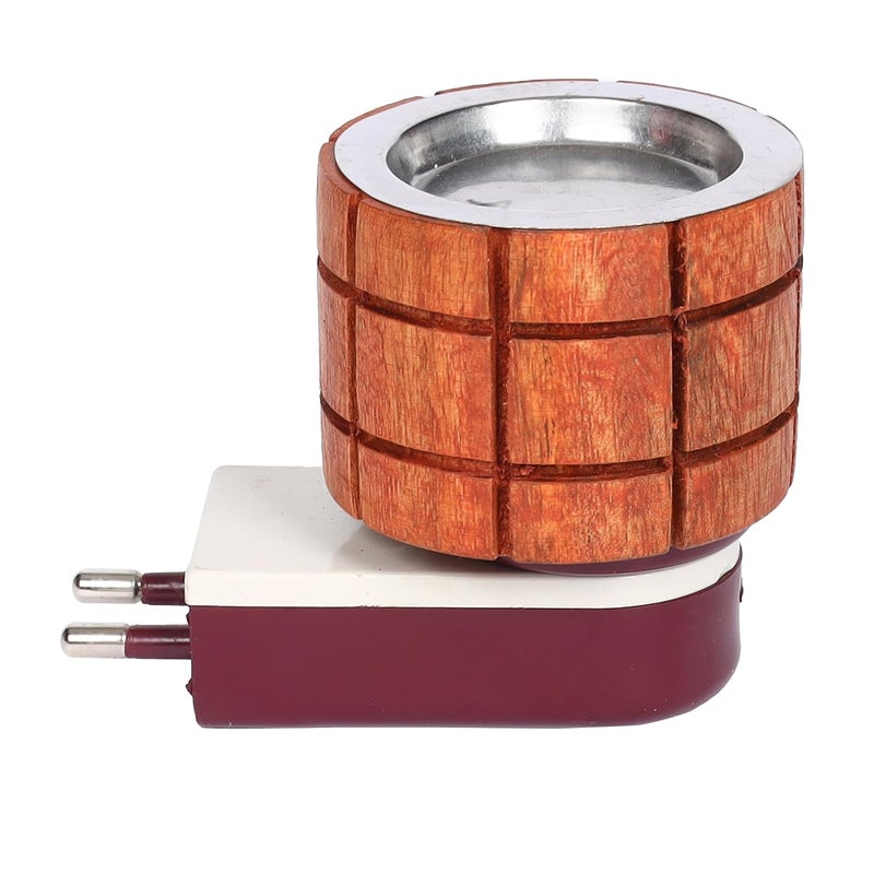 Eabir Wood Camphor Burner for Home Bhimseni Camphor 100 Gm I Kapoor Dani Camphor Diffuser for Home Fragrance Kapoor Dani Bhimseni Camphor 100 Gm Brown - Image 4