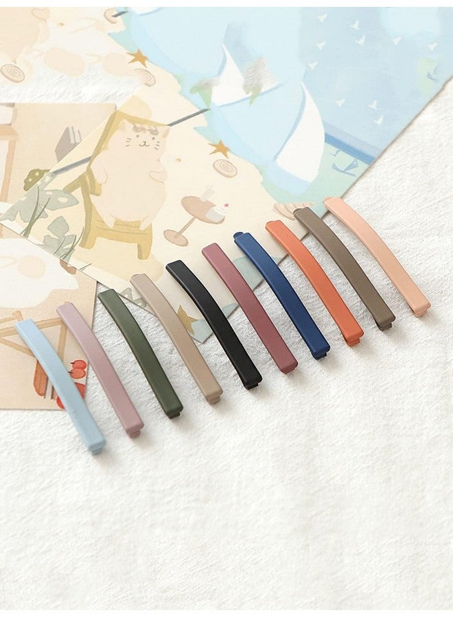 SUN Ring SUNRING Matte Flate Hair Pin, Acrylic Hair Barrette, Korean Hair Accessories, Hair Clip For Girls Women (Multi Color) (Pack of 20, Multicolor) - Image 3