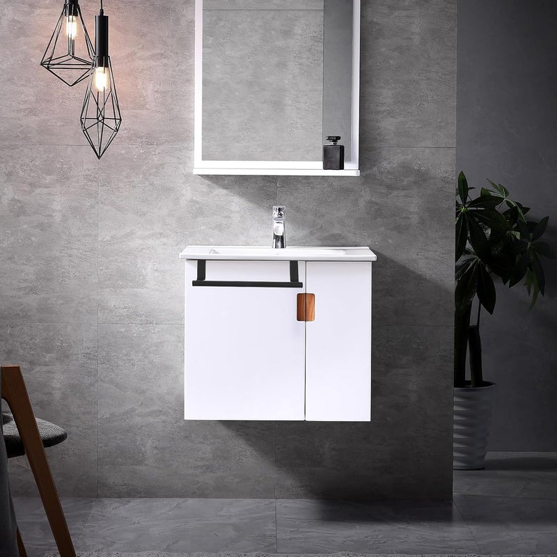 2pcs Black Stainless Steel Over Door Towel Holder Rack Kitchen and Bathroom Cabinet Door Hand Towel Bar Space-Saving Bathroom and Kitchen Hanger for Small - Image 5