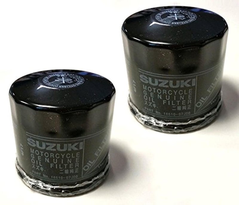 NEW SUZUKI OEM OIL FILTER 1651007J00 2PACK GSXR BOULEVARD HAYABUSA KINGQUAD VSTROM EIGER KATANA SV INTRUDER