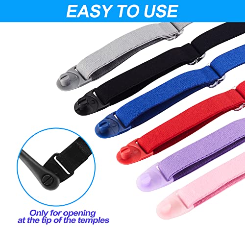 lvvfit Kids Glasses Strap Adjustable Eyeglasses Strap Elastic Eyeglass Band Sports Glasses Strap for Toddler Kids Boys Girls (4pcs Blue) - Image 4