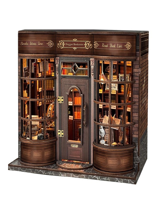 STRUCWOOD Book Corner Kit, Miniature House Kit, Small House Library Kit, 3D Wooden Puzzle for Adults, Bookshelf Diorama Decor, Gifts for Lovers - Image 1
