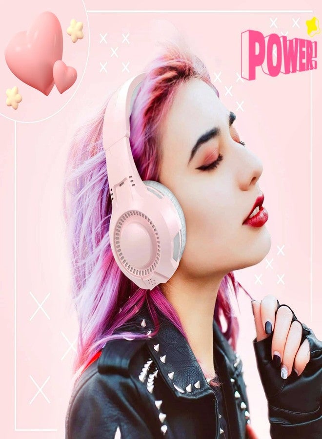 Annivia Anivia Headset Gaming Headsets - AH68S Wired Over Ear Headphone with Mic, Volume Control, Noise Isolating for Multi-Platform -Pink - Image 3
