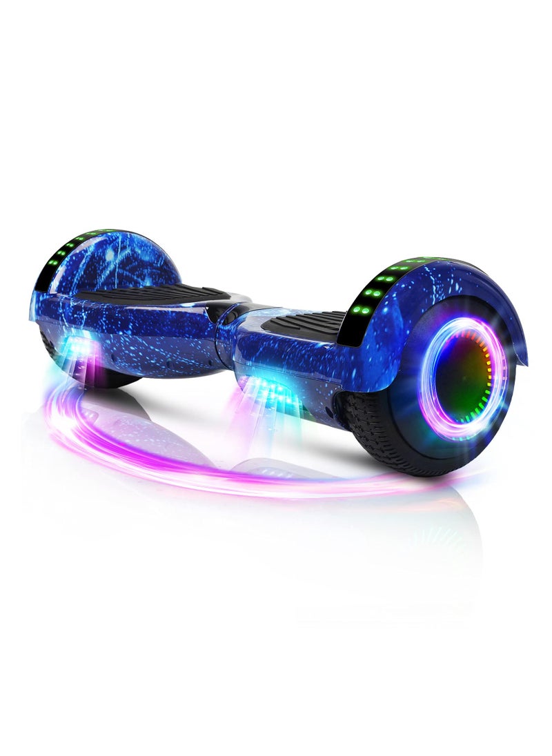 Hoverboard 6.5 Inch Self-balancing Scooter Hoverboard With Sheels Bluetooth Speaker LED Light Suitable For Children Adults