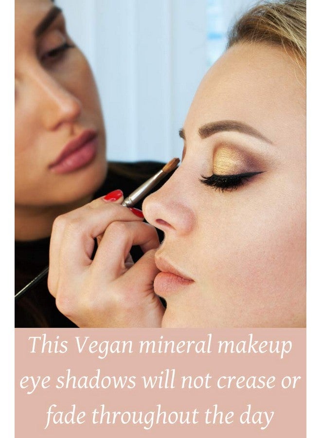 Ageless Derma Creamy Mineral Makeup Baked Eyeshadow Duo Vegan Eye Shadow (Med Taupe Crystal Beige) - Image 4