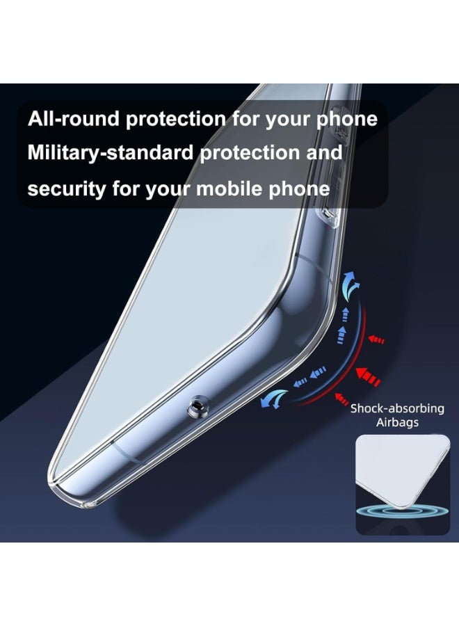 TIGER Premium Transparent & Black Case Compatible with Honor 400 Pro 5G (6.7″) – Clear Soft TPU Silicone Cover Shell + [2 Pieces] Tempered Glass Screen Protector Bundle | Slim Anti-Shock Protective Case with Reinforced Frame & Full Body Coverage for Honor 400 Pro Smartphone - Image 4