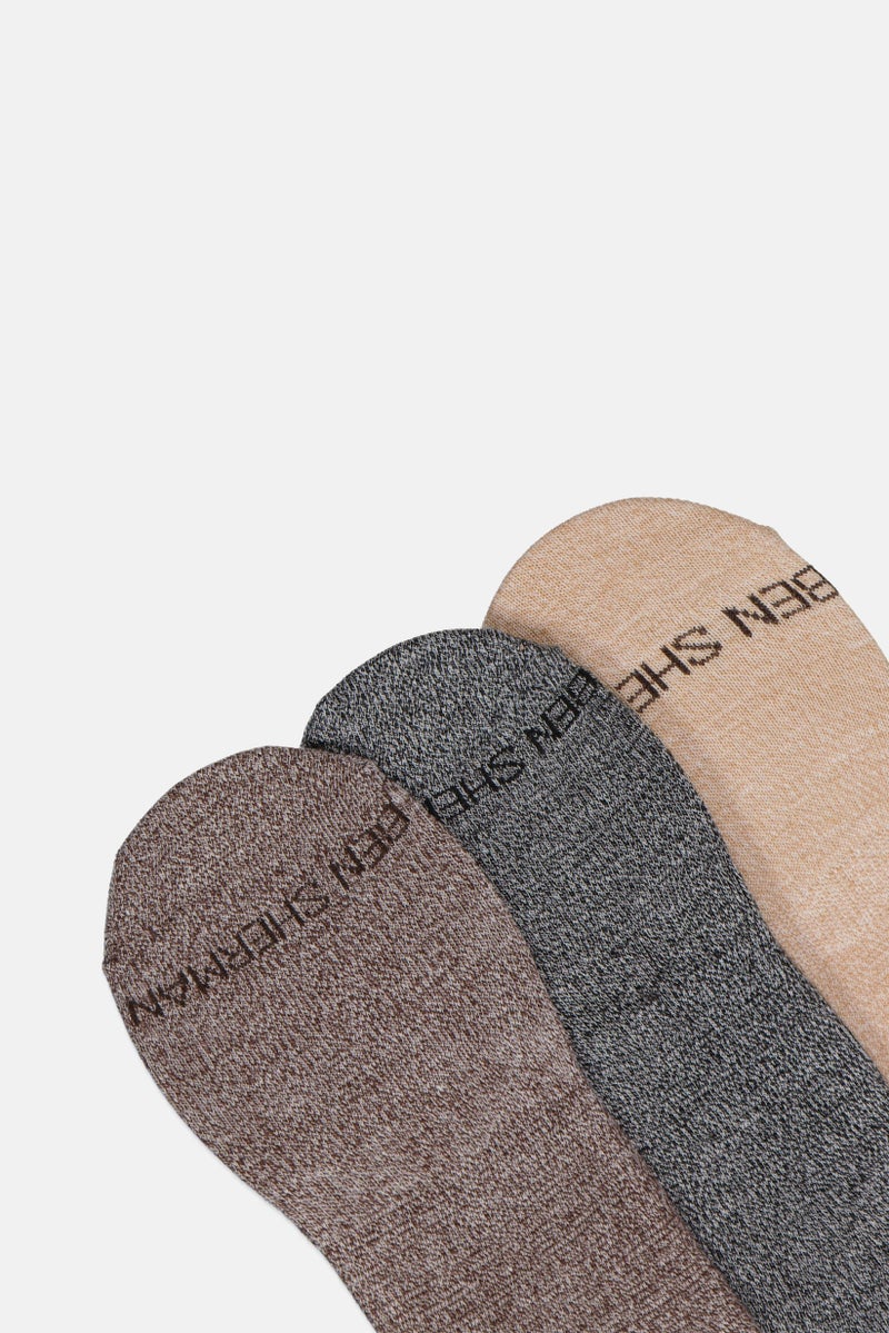 Ben Sherman Men 6 Pairs Brand Logo No Show Socks, Multicolor  - Image 3