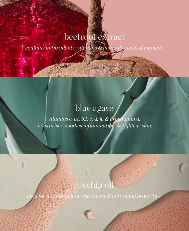 Ere Perez - Natural Beetroot Cheek + Lip Tint | Water-Resistant, Long-Lasting, Hydrating, Vibrant | Blue Agave, Rosehip Oil + Vitamin E | Vegan, Cruelty-Free, Clean Beauty (Joy-Red) - Image 2