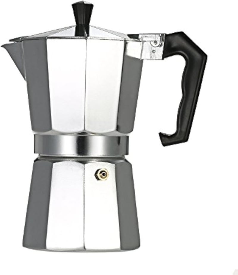 3-Cup Aluminum Espresso Percolator Coffee Stovetop Maker Mocha Pot for Use on Gas or Electric Stoveyuturoaa63870