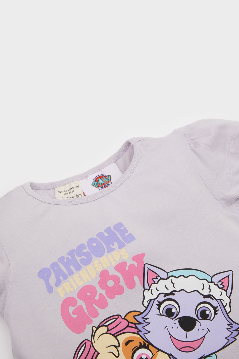 DeFacto Baby Girl 2 piece Regular Fit PAW Patrol Licensed Knitted Pyjamas  - Image 4