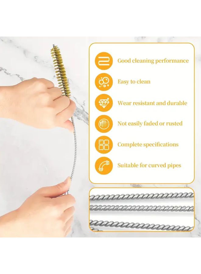 7pcs Steel Wire Tube Brush Kit Heavy Duty Metal Brushes For Pipes Drains Cleaning - Image 4