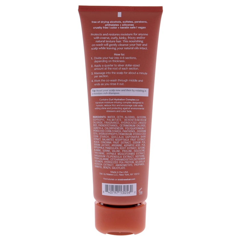 Kristin Ess Kristin Ess Hair Ultra Hydrating Curl Co-Wash - Cleansing Conditioner for Curly Hair, Frizz Control, Humidity Shielding - Frizzy Hair Product for Women - Vegan, Color Safe, 8.45 fl. oz. - Image 2