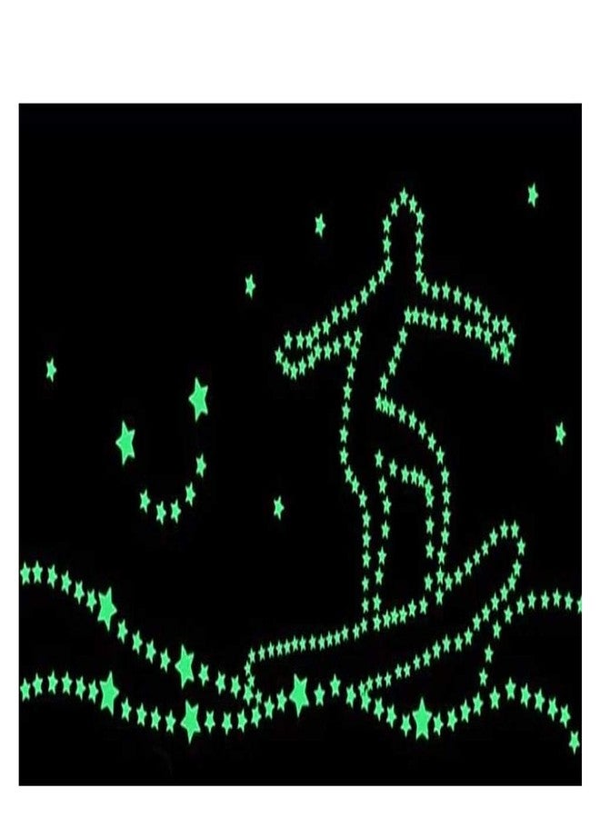 DreamKraft Kids Room Radium Night Glow Self Adhesive Fluorescent Sticker(25x20 CM) - Image 1
