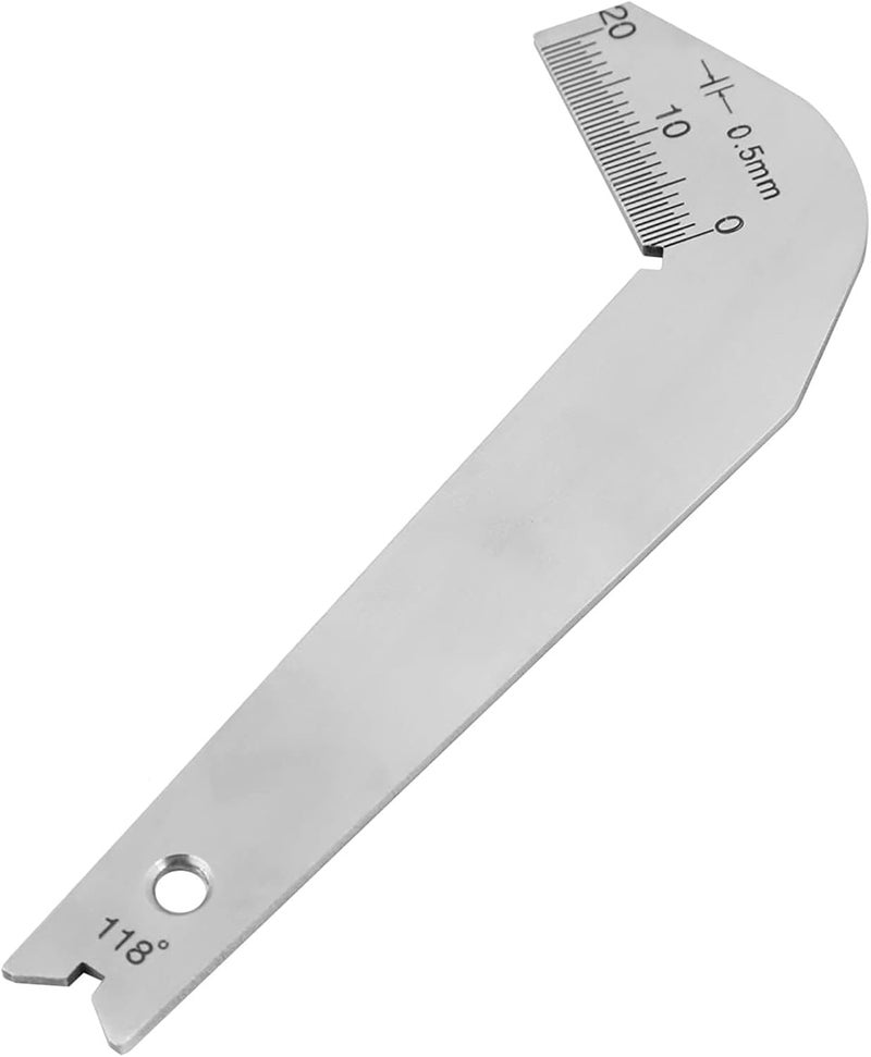 stainless steel angle gauge set with drill bit, high hardness and durable, ideal for drilling angle measurement and polishing inspection, suitable for DIY enthusiasts and professionals - Image 5