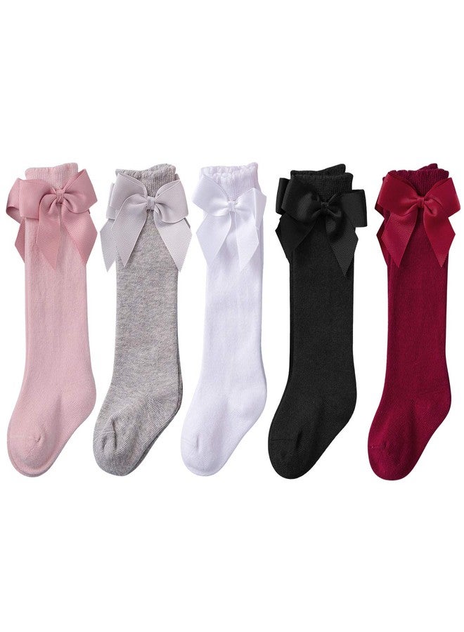 زاندو جوارب قطنية للأطفال الرضع من زاندو، جوارب طويلة دافئة تصل إلى الركبة، جوارب أنبوبية مكشكشة للجنسين، ألوان وردي وأحمر ورمادي وأسود وأبيض، مقاسات من 0 إلى 6 أشهر / من 6 إلى 12 شهرًا - Image 1