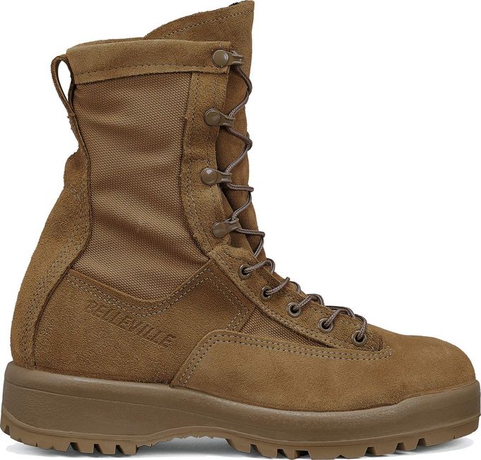 BELLEVILLE C790 St 8 Waterproof Steel Toe Flight And Combat Boots For Men Ar 670-1/Afi 36-2903 Army/Usaf Flight Approved Coyote Brown With Vibram Outsole; Berry Compliant Coyote, 7.5R - Image 5