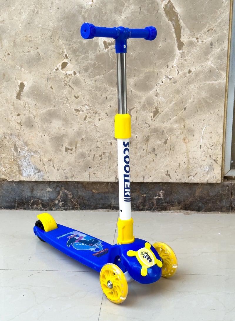سكوتر أطفال بثلاث عجلات مضيئة – قابل للطي والتعديل - Image 2