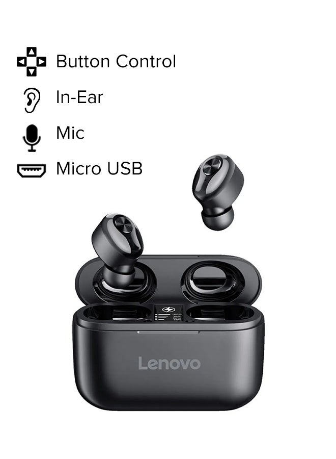 Lenovo HT18 Wireless TWS Earphone Bluetooth 5.0 Headphone 3D Stereo Earbuds Black - Image 2