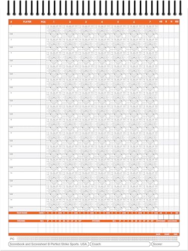 Perfect Strike Archery Perfect Strike Baseball Scorebook with Rules and Scoring Instructions : Heavy Duty Score Keeping Book. Great for Baseball and Softball. (1) - Image 2